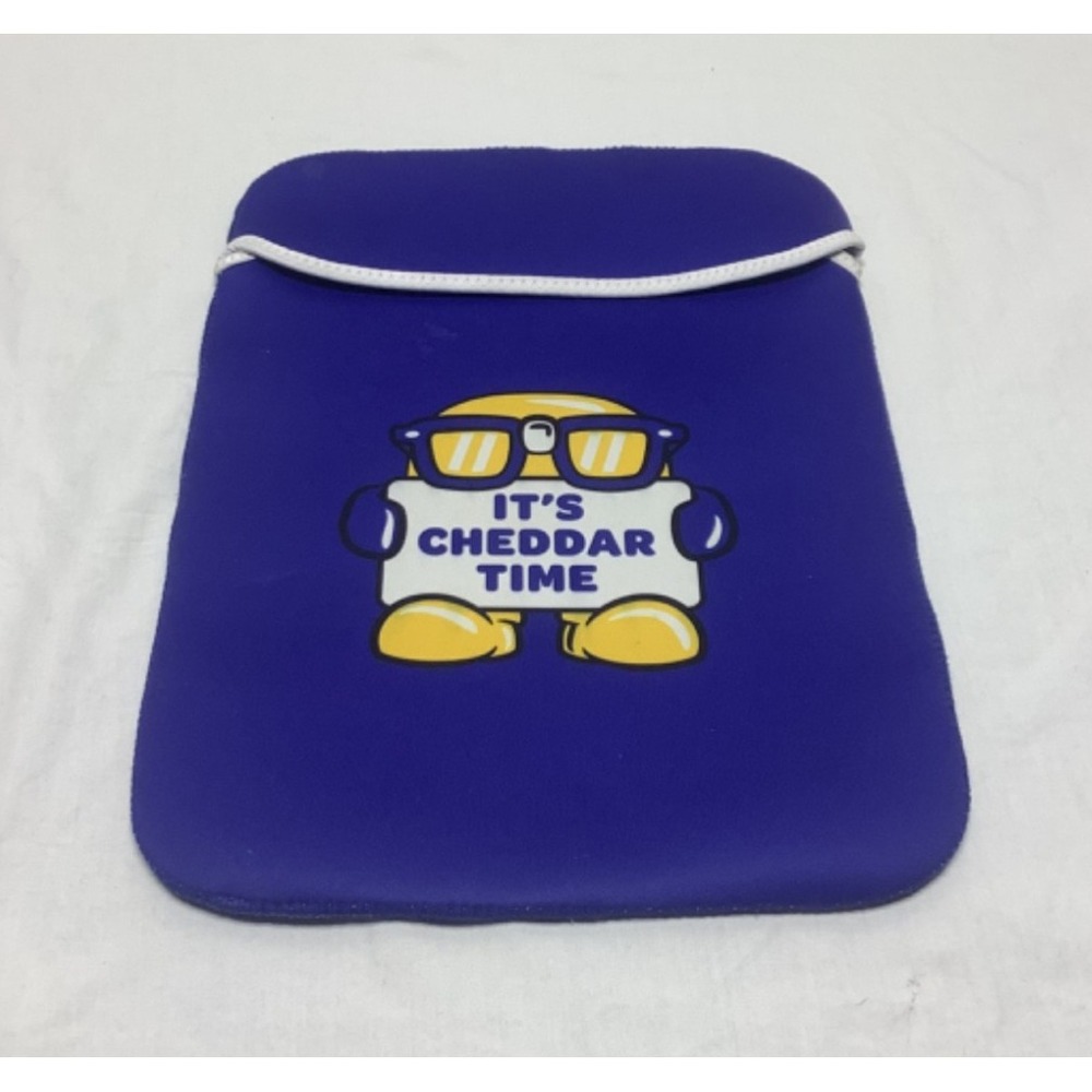 Culver's It's Cheddar Time Laptop Case 14.5 x 10.5 inches blue advertising Curd
